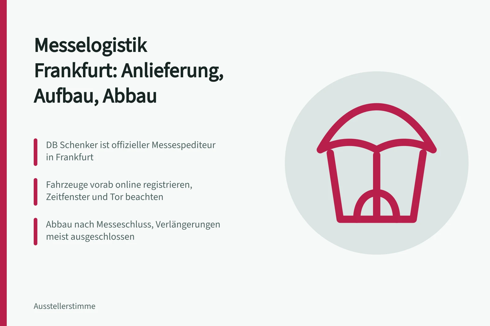 Messelogistik Frankfurt: Anlieferung, Aufbau und Abbau im Überblick